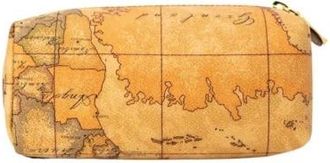 Alviero Martini 1A Classe Map Cosmetic Case - Dames - Toilettassen - Beige - ONE Size - Katoen - Tassen
