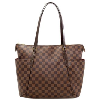 Louis Vuitton Damier Canvas Ebene Damier Canvas Tote Bag (Pre-Owned)