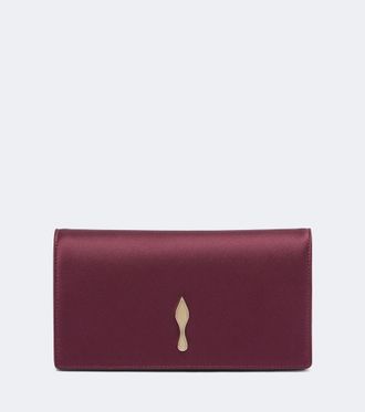 Christian Louboutin Clutch Bettina Small de crep&eacute; sat&eacute;n