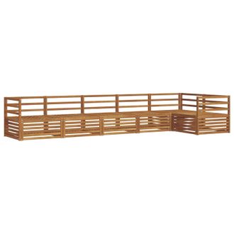 vidaXL Conjunto De Sof&aacute;s De Exterior 6 Pcs Natural Vidaxl
