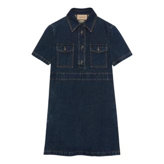 Gucci (WMNS) Gucci Organic Denim Dress Dark Blue 776564-XDCVP-4100