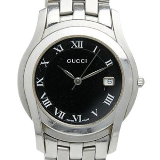 Gucci Pre-owned Watches, male, Black, Size: ONE SIZE Pre-owned 5500M Wristwatch