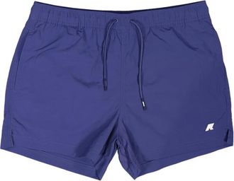 K-Way Costume da bagno con vita elasticizzata - Blu