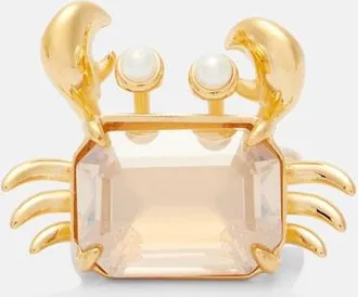 Oscar De La Renta Crab embellished ring