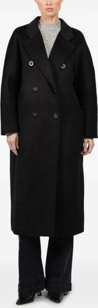 Lara Lara double-breasted coat - Zwart
