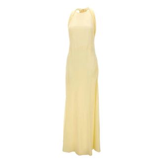 Blumarine Maxi Dresses, female, Yellow, Size: M Blumarine Dresses Yellow