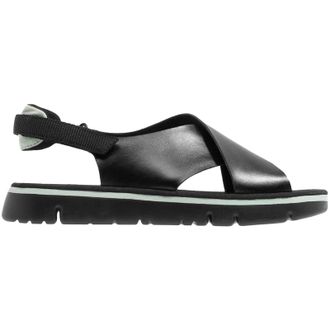 Camper Oruga K200157 Leather Textile Womens Slingbacks Sandals - Black - Size:UK 6