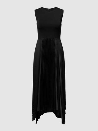 Joseph Joseph Midikleid in unifarbenem Design mit Plisseefalten in Black, Gr&ouml;&szlig;e XS/S