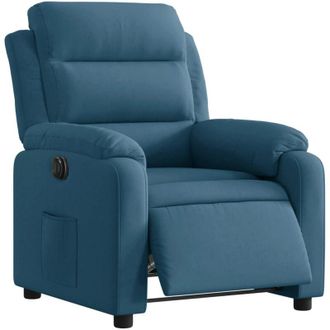 vidaXL Vidaxl - Sill&oacute;n Reclinable El&eacute;ctrico Terciopelo Azul