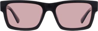 Prada Pink Rectangular Mens Sunglasses PR 25ZS 1AB05Z 56