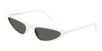 Saint Laurent SL 703 003 Womens Sunglasses White Size 55 - Free RX Lenses - Free RX Lenses