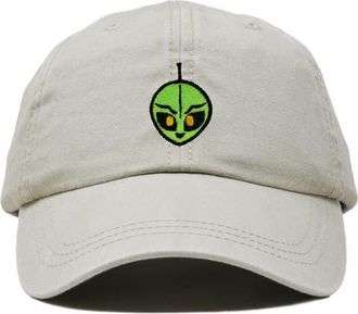 Dalix Duder Alien Dad Cap in Washed Stone White at Nordstrom
