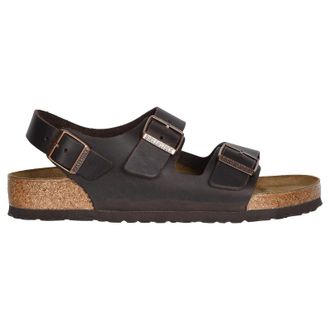Birkenstock Milano BS Waxy Leather Unisex Slingbacks Sandals - Habana - Size:UK 10.5