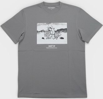 Carhartt Work in Progress Mens Carhartt WIP Research & Development Graphic T-Shirt Grey - Size: 36