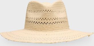 Rag & Bone Elle Frayed Straw Fedora