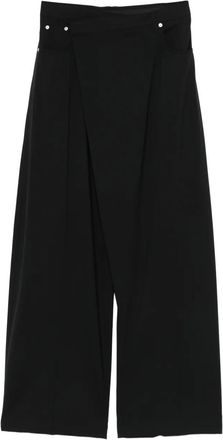 MUGLER Pantaloni a gamba ampia - Nero