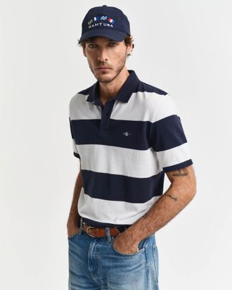GANT Mens Polo in Navy Cotton - Size X-Large
