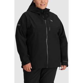 Outdoor Research Aspire II Gore-Tex Waterproof Jacket in Black at Nordstrom, Size 4X