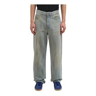 Haikure Straight Jeans, male, Blue, Size: W32 Logan Jeans