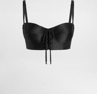 Dolce & Gabbana Bustier Top - Woman Shirts And Tops Black 36