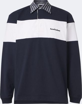 Acne Studios Pullover polo in jersey di cotone