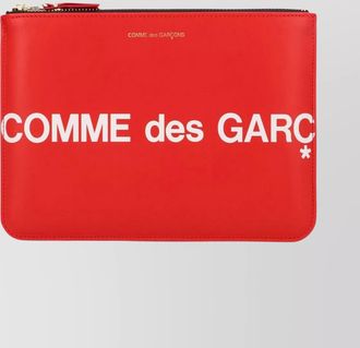 Comme Des Garçons logo rectangular smooth finish wallet