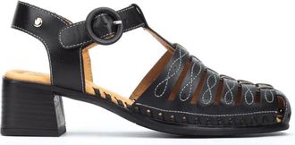 Pikolinos Schoenen, Dames, Zwart, 35 EU, Leer, Zwarte Romana Sandaal - Stijlvolle Damesschoenen