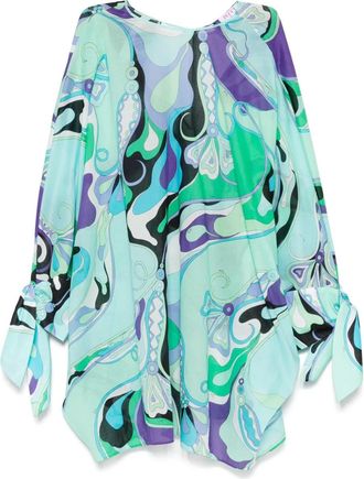 Pucci Abito corto con stampa - Verde