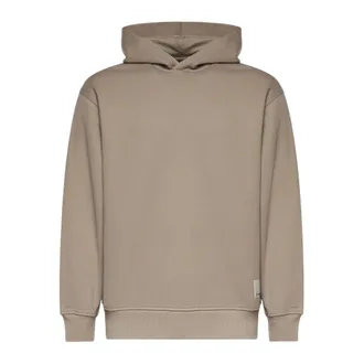 Emporio Armani Hoodies, male, Beige, Size: XL Jersey hooded sweatshirt