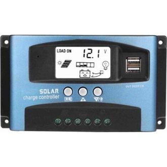 OEM Controlador De Carga Solar Mppt De 100 A Con Doble Pantalla Lcd, Salida Usb De 12 V/24 V Y Gesti&oacute;n Eficiente Con Chip Industrial