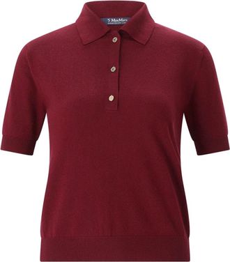 Max Mara Polo - Dames - Polos - Rood - L - Katoen - Tops