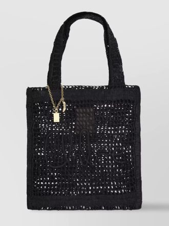 Chlo&eacute; summer banana raffia shoulder bag
