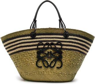 Loewe X Paulas Ibiza Anagram Medium Raffia Basket bag - Khaki - One Size