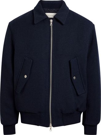 Dries Van Noten Venlo Padded Wool Jacket - Navy - XL