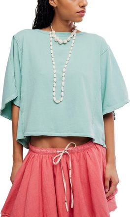 Free People Next Level Batwing Oversize T-Shirt in Wasabi Sauce at Nordstrom, Size X-Large