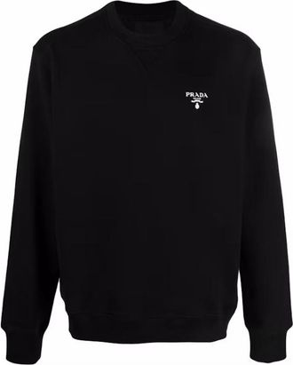 Prada Black Cotton Sweatshirt XL Size XL