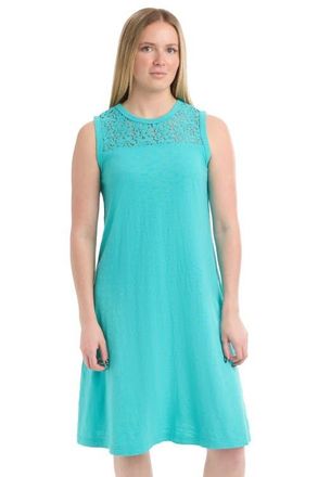 Wilt Sleeveless Lace Yoke Dress in Baltic at Nordstrom, Size X-Small