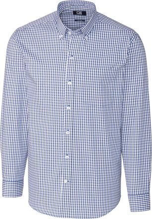 Cutter & Buck Easy Care Stretch Gingham Mens Long Sleeve Dress Shirt