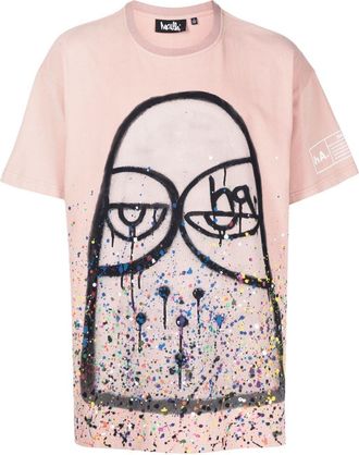 Haculla graphic-print T-shirt - men - Cotton - M - Pink