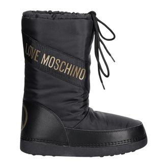 Love Moschino Skilaars - Dames - Schoenen - Zwart - Maat: 39 EU Zijde