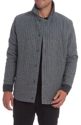 PinoPorte Quilted Wool Blend Overshirt in Grey at Nordstrom Rack, Size Xx-Large