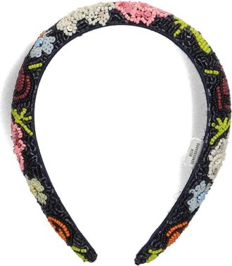 Becks&ouml;ndergaard Accessoires, Dames, Veelkleurig, ONE Size, Blauwe Wide Beaded Hairbrace