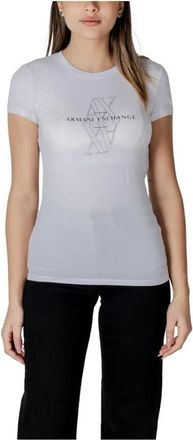 A|X Armani Exchange T-Shirts, female, White, Size: 2XS Logo T-Shirt