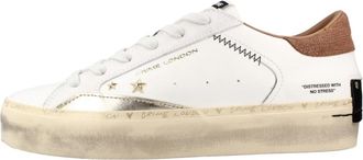 Crime London Distressed Platform - Dames - Sneakers - Wit - 41 EU - Leer - Schoenen
