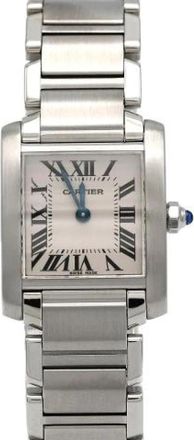 Cartier Pre-owned Tank Francaise Stainless Steel Quartz - Dames - Vintage Horloges - Grijs - ONE Size - Vintage