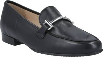 Ara Womens Kelowna Metal Bit Loafer In Black Nappa Leather