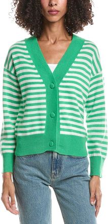 Brodie Beach Stripe Cashmere Cardigan