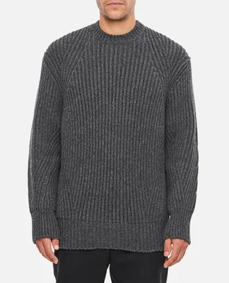 Alexander McQueen Grey Oversize Fit Sweater
