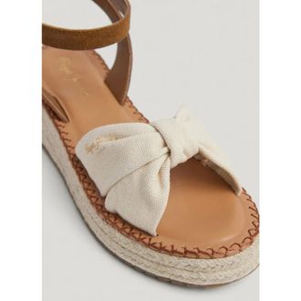 Pepe Jeans London Schoenen, Dames, Bruin, 37 EU, Katoen, Sandalia Kate