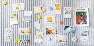 OEM Tablero Decorativo De Fieltro, 60 X 40 Cm, Gris Claro, 0,9 Cm De Grosor, Tablero De Exhibici&oacute;n Plegable Con Cinta Adhesiva Para Fotos, Hogares